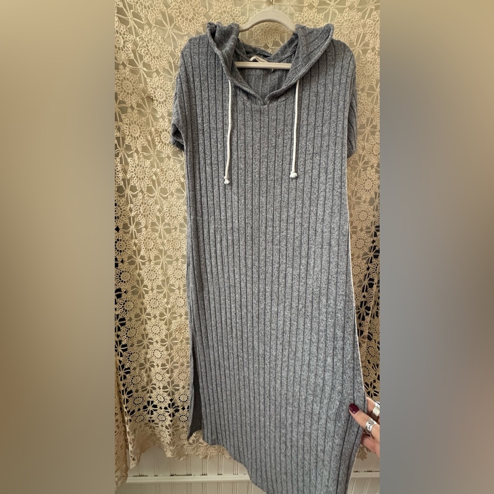 Soft Surroundings Charcoal Coleta Lounger Maxi Dress Sz‎ XS
